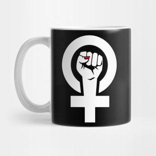 Feminist Fist T Shirt - Women's March - Women's Rights Gift Mug